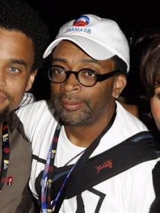 Actor Michael Ealy, left, director Spike Lee, center, and actress Kerry Washington pose together at The Creative Coalition Gala Benefit in Denver, Wednesday, Aug. 27, 2008.