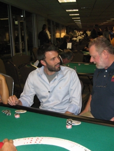 Maria at the DNC - ben affleck and i sit down for access at an event benefitting the paralyzed veterans america