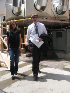 Maria at the DNC - day one of dnc-got off the plane and went right to an exclusive interview with luke russert for access hollywood