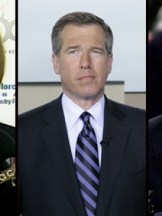 Katie Couric, Brian Williams and Charles Gibson