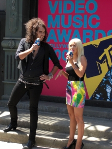 Christina Aguilera and Russell Brand