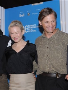 Jeremy Irons, Renee Zellweger, Viggo Mortensen and Ed Harris participate in a press conference for the ‘Appaloosa’ during the Toronto Film Festival