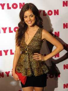 Lucy Hale at the Nylon/‘90210’ party