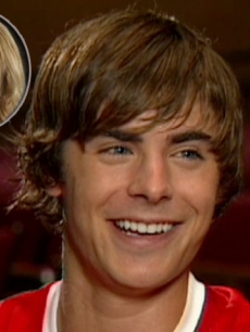 Britney Spears inset, and Zac Efron 