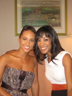 Alicia Keys and Shaun Robinson