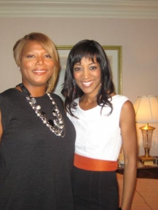 Queen Latifah and Shaun Robinson
