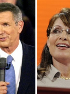 Charles Gibson and Sarah Palin