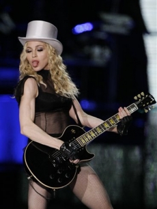 Madonna performs at Wembley Stadium 