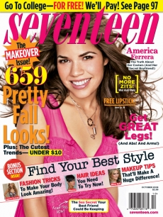 America Ferrera on the cover of Seventeen 