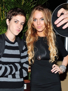 Samantha Ronson and Lindsay Lohan
