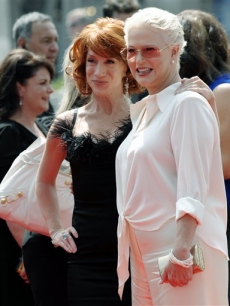 Kathy Griffin and and Sharon Gless arrive to the 2008 Creative Arts Emmys
