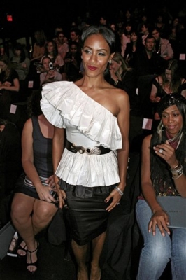 Jada Pinkett Smith at the spring 2009 Zac Posen show during Fashion Week in New York