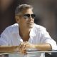 George Clooney arrives in Venice, Italy on a taxi boat for the 65th Venice Film Festival