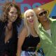 Russell Brand, Christina Aguilera, and T.I. at the MTV Video Music Awards sneak preview