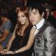 Pete Wentz and Ashlee Simpson in the audience at the 2008 VMAs