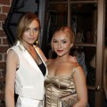 Lindsay Lohan and Hayden Panettiere at the NBCU Pre-Emmy party at Spago