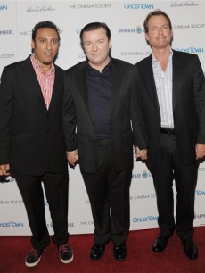 Aasif Mandvi, Ricky Gervais and Greg Kinnear promote ‘Ghost Town’ 