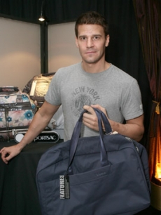 David Boreanaz nabs a Le Sport bag