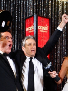 Stephen Colbert Jon Stewart Nancy O’Dell Emmys