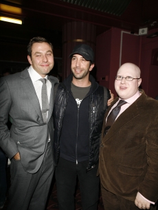 David Walliams, David Schwimmer and Matt Lucas at a ‘Little Britain’ afterparty, ‘06 