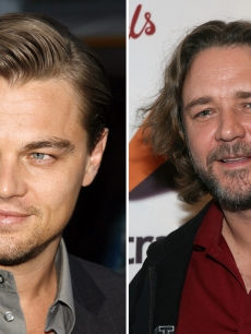 Leonardo DiCaprio and Russell Crowe
