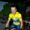 Lance Armstrong on his bike 