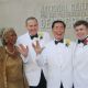 Nichelle Nicols, Brad Altman, George Takei and Walter Koenig the wedding of Altman and Takei
