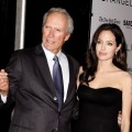 Clint Eastwood and Angelina Jolie attends the premiere of ‘Changeling’ during the 46th New York Film Festival