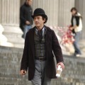 Robert Downey Jr. on location at St Paul’s Cathedral for ‘Sherlock Holmes,’ London 