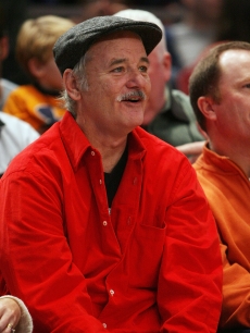 Bill Murray catches the Bulls-Knicks game