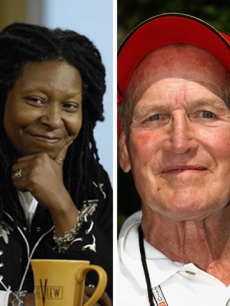 Whoopi Goldberg and Paul Newman