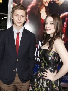 Michael Cera and Kat Dennings arrive to attend the premiere of ‘Nick and Norah’s Infinite Playlist’ at the ArcLight Hollywood