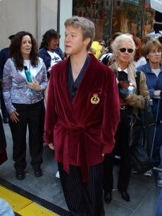 Access’ Billy Bush dresses up as Hugh Hefner for Halloween 2003 