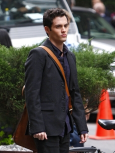 Penn Badgely steps out in NYC on October 3, 2008 