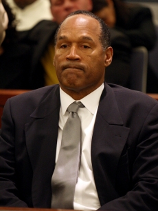 O.J. Simpson reacts as he is found guilty of all charges in Las Vegas