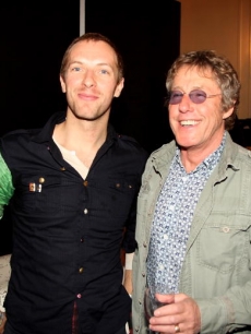 Coldplay’s Chris Martin and Roger Daltry at the Q Awards, London, Oct. ‘08 