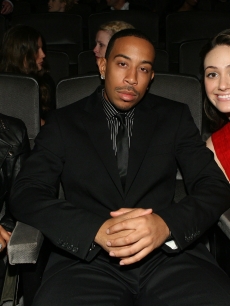 Eve, Chris Ludacris Bridges and Emmy Rossum pose in Hollywood 