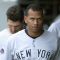 Alex Rodriguez walks out of the dugout, Sept. 7, 2008 