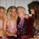 Hugh Hefner with Twins