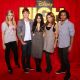Jemma McKenzie-Brown, Zac Efron, Vanessa Hudgens, Ashley Tisdale and Corbin Bleu pose at the photo call for High School Musical 3: Senior Year at The Dorchester in London, England