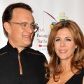 Tom Hanks and Rita Wilson pose on the red carpet