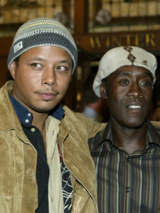 Terrence Howard and Don Cheadle (Sept. 2004)