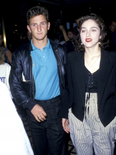 Sean Penn and Madonna at the Trump Plaza in Atlantic City, New Jersey
