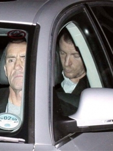 Guy Ritchie returns home on Wednesday after the announcement of his divorce from Madonna