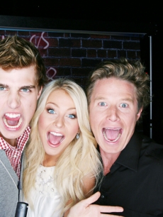 Cody Linley, Julianne Hough and Billy Bush rock out at the premiere of ‘High School Musical 3’ in LA
