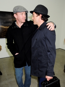 Guy Ritchie and Robert Downey Jr. attend the private view of Sam Taylor Wood’s new exhibition ‘Yes I No’, at the White Cube Gallery