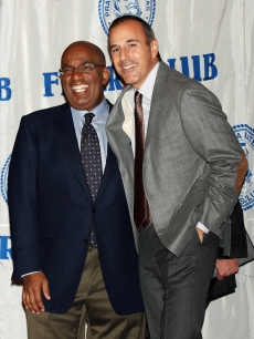 Al Roker and Matt Lauer at his Friars Club roast