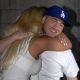 Nick Hogan, son of Hulk Hogan, hugs his sister Brooke Hogan as he leaves the Pinellas County Jail after serving five months behind bars