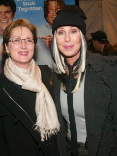 Meryl Streep and Cher at the premiere of ‘Stuck On You,’ NYC, 2003 