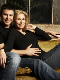 Niki Taylor and her NASCAR husband Burney Lamar 
